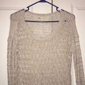 Hollister cream sweater